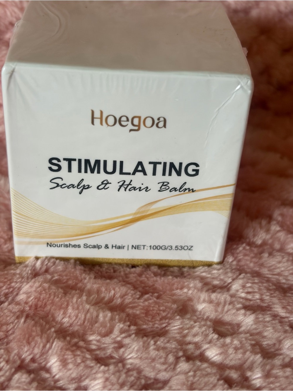 Hoegoa Stimulating Scalp & Hair Balm - White & Gold Packaging